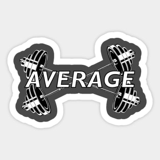 Average Gym wear Sticker
